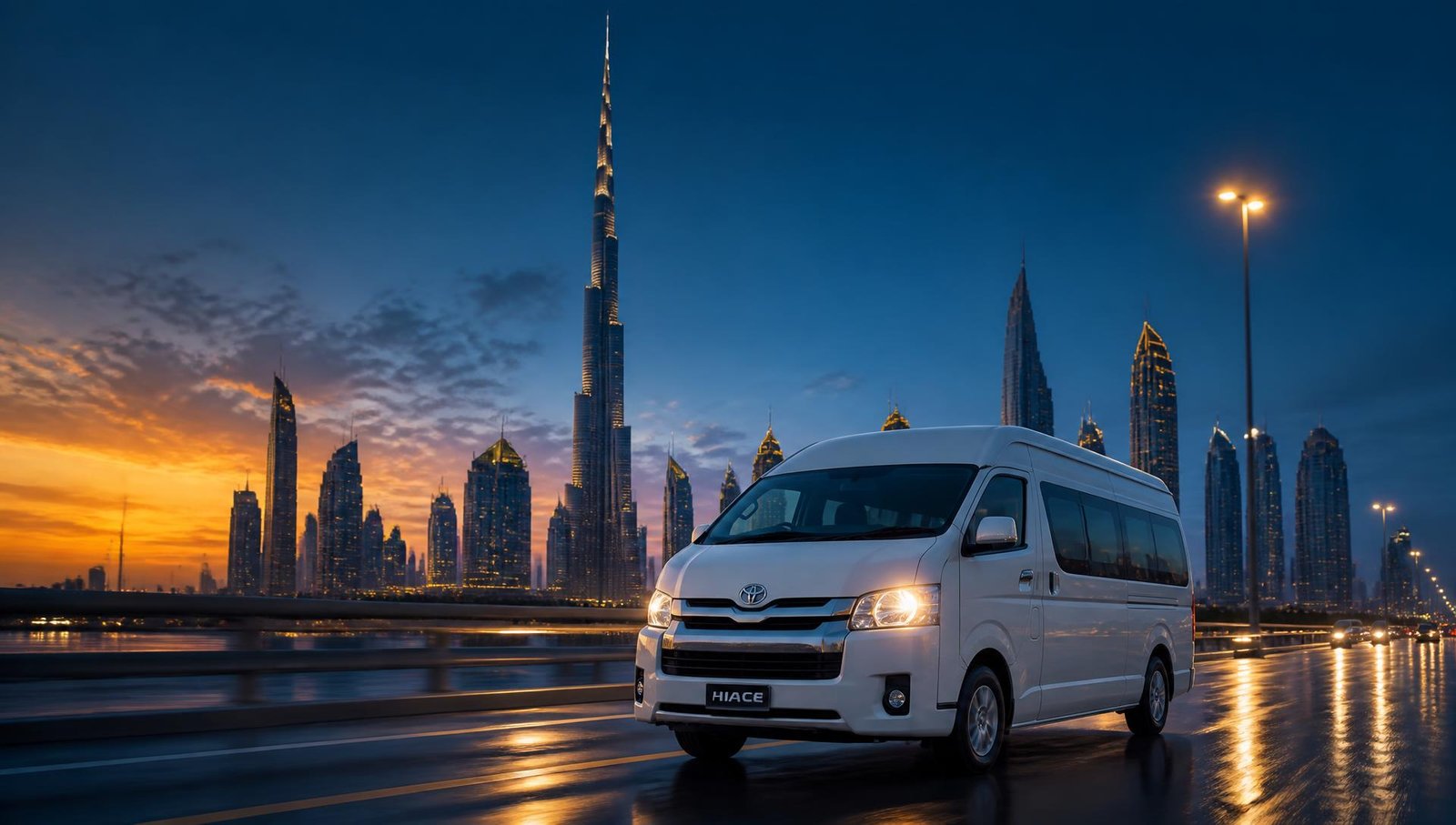 Coaster bus rental Dubai